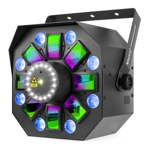 BeamZ MultiBox 4-in-1 LED lichteffect met lasers, strobe, PAR en Derby