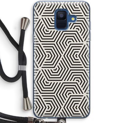 Magic pattern: Samsung Galaxy A6 (2018) Transparant Hoesje met koord
