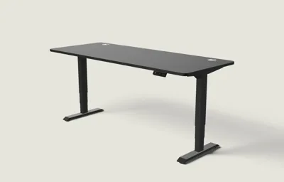 Desktronic HomePro bureau Zwart / Zwart / 200x80 cm
