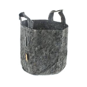 Root Pouch grijs met handvat 10 stuks 16L dia. 28x26 cm - Btt