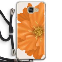 Orange Ellila flower: Samsung Galaxy A5 (2016) Transparant Hoesje met koord