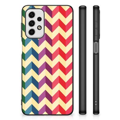 Samsung Galaxy A23 Back Case Zigzag Multi Color