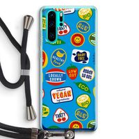 Fruitsticker: Huawei P30 Pro Transparant Hoesje met koord
