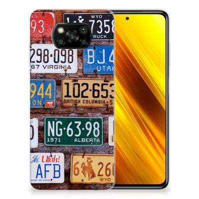 Xiaomi Poco X3 | Poco X3 Pro | Siliconen hoesje | met foto Kentekenplaten