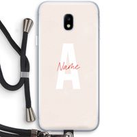 Strawberry Milkshake: Samsung Galaxy J3 (2017) Transparant Hoesje met koord