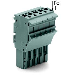 WAGO 2022-106 Connector, female Grijs 50 stuk(s)