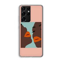 Orange lips: Samsung Galaxy S21 Ultra Transparant Hoesje