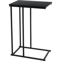 Bellatio Design Bijzettafel/banktafel - 1x - zwart metaal 40 x 26 x 58 cm