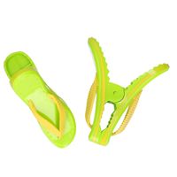 Handdoekklem/handdoek knijpers - slipper - 12x - kunststof - thumbnail
