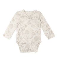 Yumi Baby newborn overslag romper Fairytale off white/beige - thumbnail