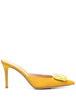 Gianvito Rossi mules Jaipur 85 mm - Jaune - thumbnail