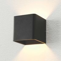 Artdelight Wandlamp Fulda 10x10 cm zwart