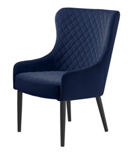 Fauteuil Ottowa Blauw Velvet - Giga Living