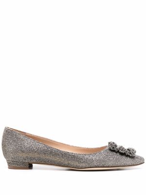 Manolo Blahnik ballerines Hangisi - Argent