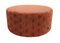 Poef Hexagon groot - in meerdere kleuren