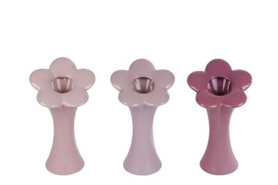 Vaas Bloem M lila/roze/fuchsia a3 aardew 9,5x9,5x20cm
