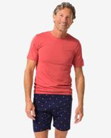HEMA Herenshortama Jersey Bloemen Koraal (koraal)