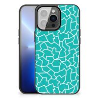 iPhone 13 Pro Max Leuk Telefoonhoesje Cracks Blue
