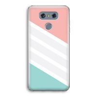 Strepen pastel: LG G6 Transparant Hoesje