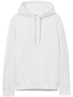 Burberry EKD Raynerbridge logo-embossed cotton hoodie - Blanc - thumbnail