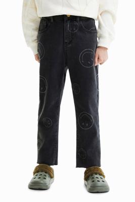 Rechte jeans Smiley® - BLACK - 5/6