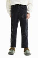 Rechte jeans Smiley® - BLACK - 5/6