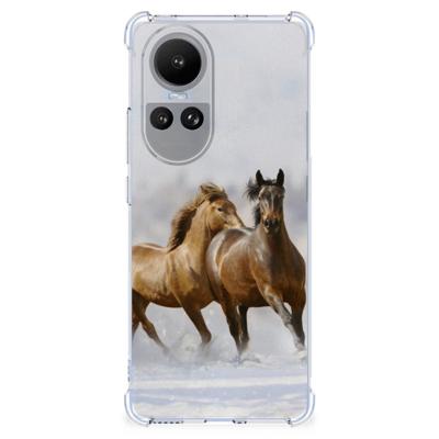 OPPO Reno10 | 10 Pro Case Anti-shock Paarden OPPO Reno10 | 10 Pro Case Anti-shock Paarden