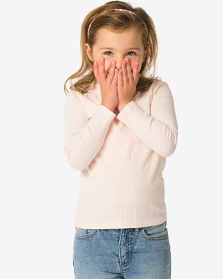 HEMA Kinder T-shirt rib ecru (ecru)