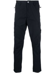 Stone Island pantalon en coton stretch à poches cargo - Bleu