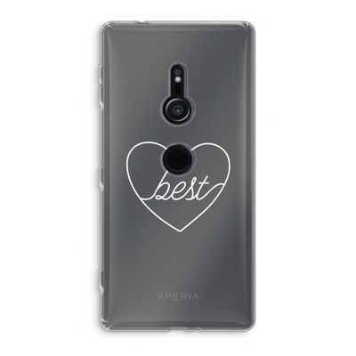 Best heart pastel: Sony Xperia XZ2 Transparant Hoesje