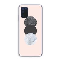 Marmeren cirkels: Samsung Galaxy A03s Transparant Hoesje