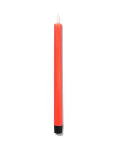 HEMA LED Ribbel Kaars Met Wax Ø2.3x28.3 Fluo Oranje (fluor oranje)