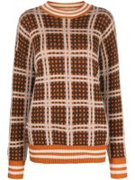 Marni pull à carreaux - Orange