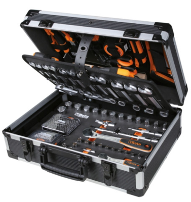 Beta BW 2056E Gereedschapskoffer | 163-delig assortiment | algemeen onderhoud - 020566000