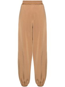 Jil Sander pantalon de jogging droit à taille élastiquée - Marron