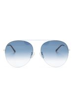 Gucci Eyewear lunettes de soleil à monture pilote - Bleu