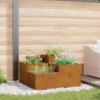 Tuin Bloempot Roestig 80 x 80 x 48 cm Cortenstaal