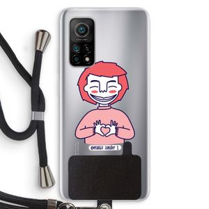 Hartje: Xiaomi Mi 10T 5G Transparant Hoesje met koord
