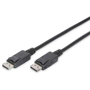 Digitus DB-340100-030-S DisplayPort-kabel DisplayPort Aansluitkabel DisplayPort-stekker, DisplayPort-stekker 3.00 m Zwart Vergulde steekcontacten, Folie