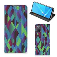 OPPO A52 | A72 Stand Case Abstract Green Blue OPPO A52 | A72 Stand Case Abstract Green Blue