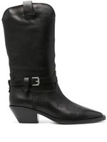 Ash bottines Duran 55 mm en cuir - Noir