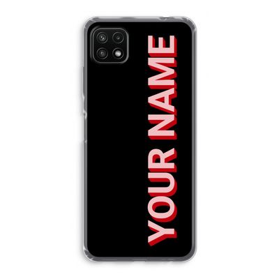 Namecase: Samsung Galaxy A22 5G Transparant Hoesje