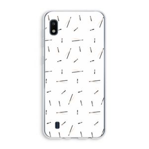 Hipster stripes: Samsung Galaxy A10 Transparant Hoesje
