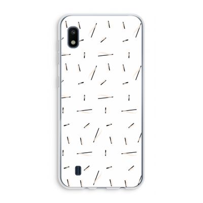 Hipster stripes: Samsung Galaxy A10 Transparant Hoesje
