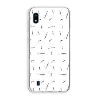 Hipster stripes: Samsung Galaxy A10 Transparant Hoesje