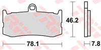 TRW Brake pad mcb 816 sv sintered metal