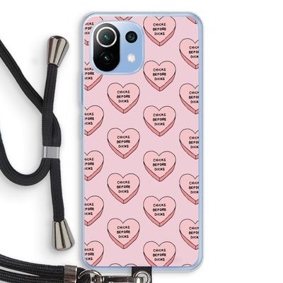 Chicks before dicks: Xiaomi Mi 11 Lite Transparant Hoesje met koord
