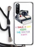 Smile: Sony Sony Xperia 10 III Transparant Hoesje met koord