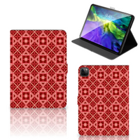 iPad Pro 11 2020/2021/2022 Tablet Hoes Batik Rood - thumbnail