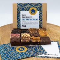 Eid Mubarak Mini's Box - 12 Brownies Per Post - Brievenbus Pakket - 12 smaken - Eid al-Fitr - Eid Mubarak - Eid cadeau- Suikerfeest - Halal Brownies